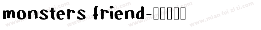 monsters friend字体转换